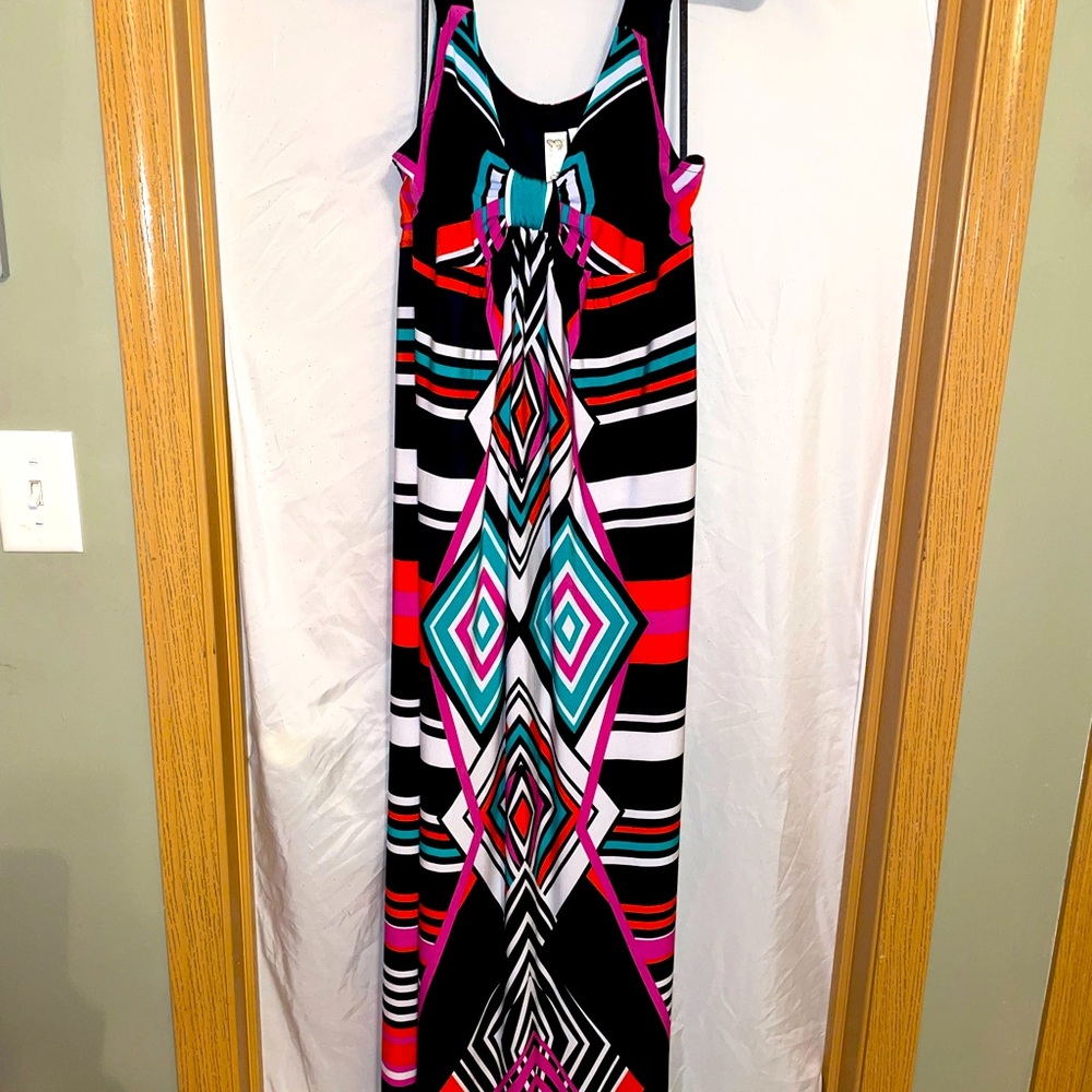 Emma & Michele Multi-Colored Maxi Dress